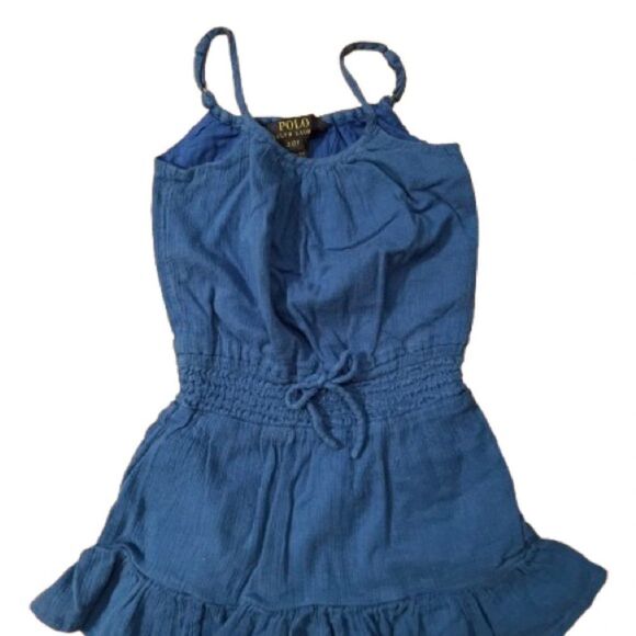 Polo by Ralph Lauren Kids Blue Dress - Picture 1 of 6
